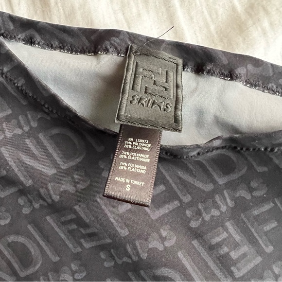 Fendi Skims mock neck black bodysuit SOLD OUT RARE - Picture 5 of 8